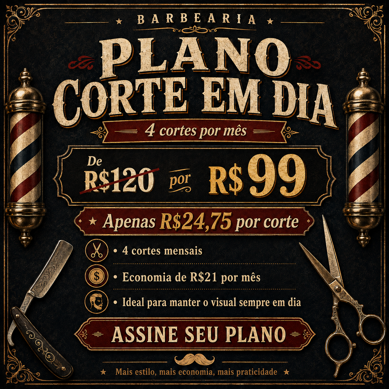Plano Corte em Dia Higor Barber