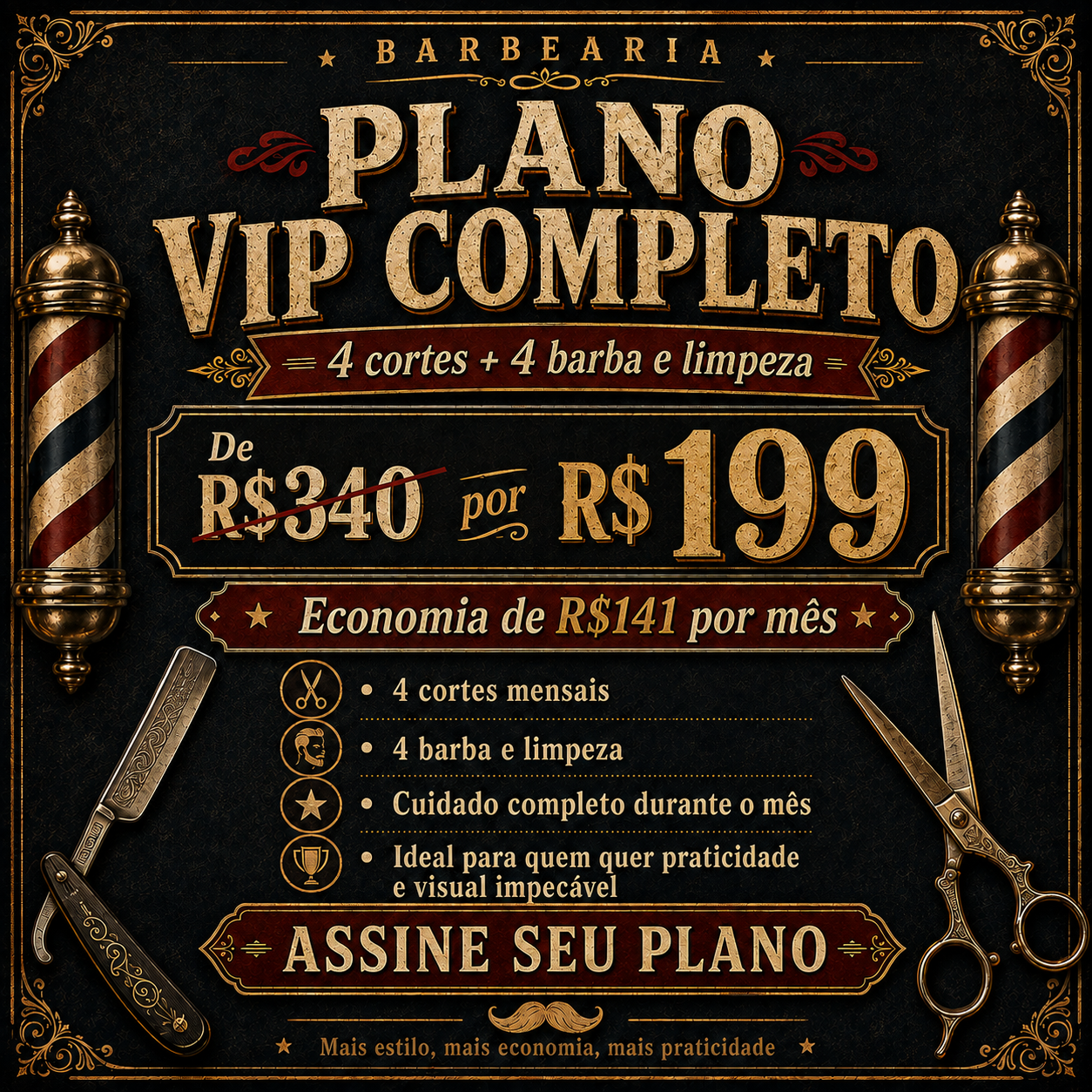 Plano VIP Completo Higor Barber